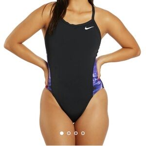 NIKE Splice Racerback One Piece Swimsuit
